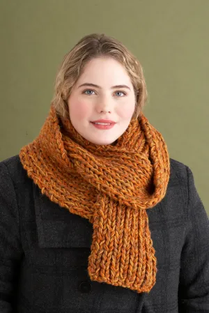 2 1 2 Hours or Less Rib Scarf Pattern (Knit)