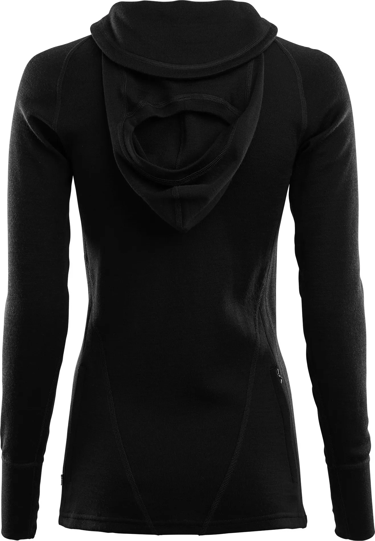 Aclima Women&#x27;s WarmWool Hood Sweater Jet Black | Buy Aclima Women&#x27;s WarmWool Hood Sweater Jet Black here | Outnorth