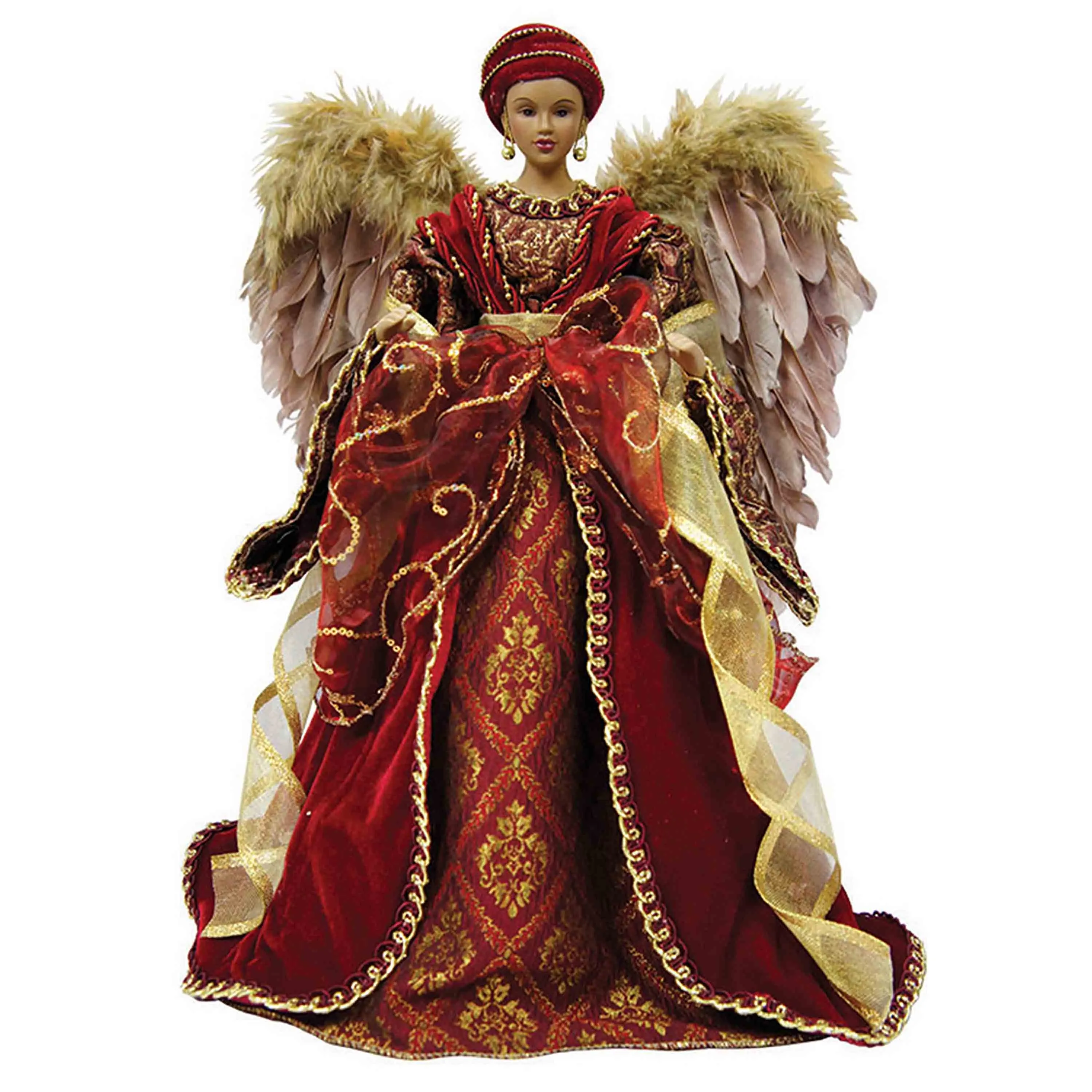 African American Diva Angel - 16" Tree Topper