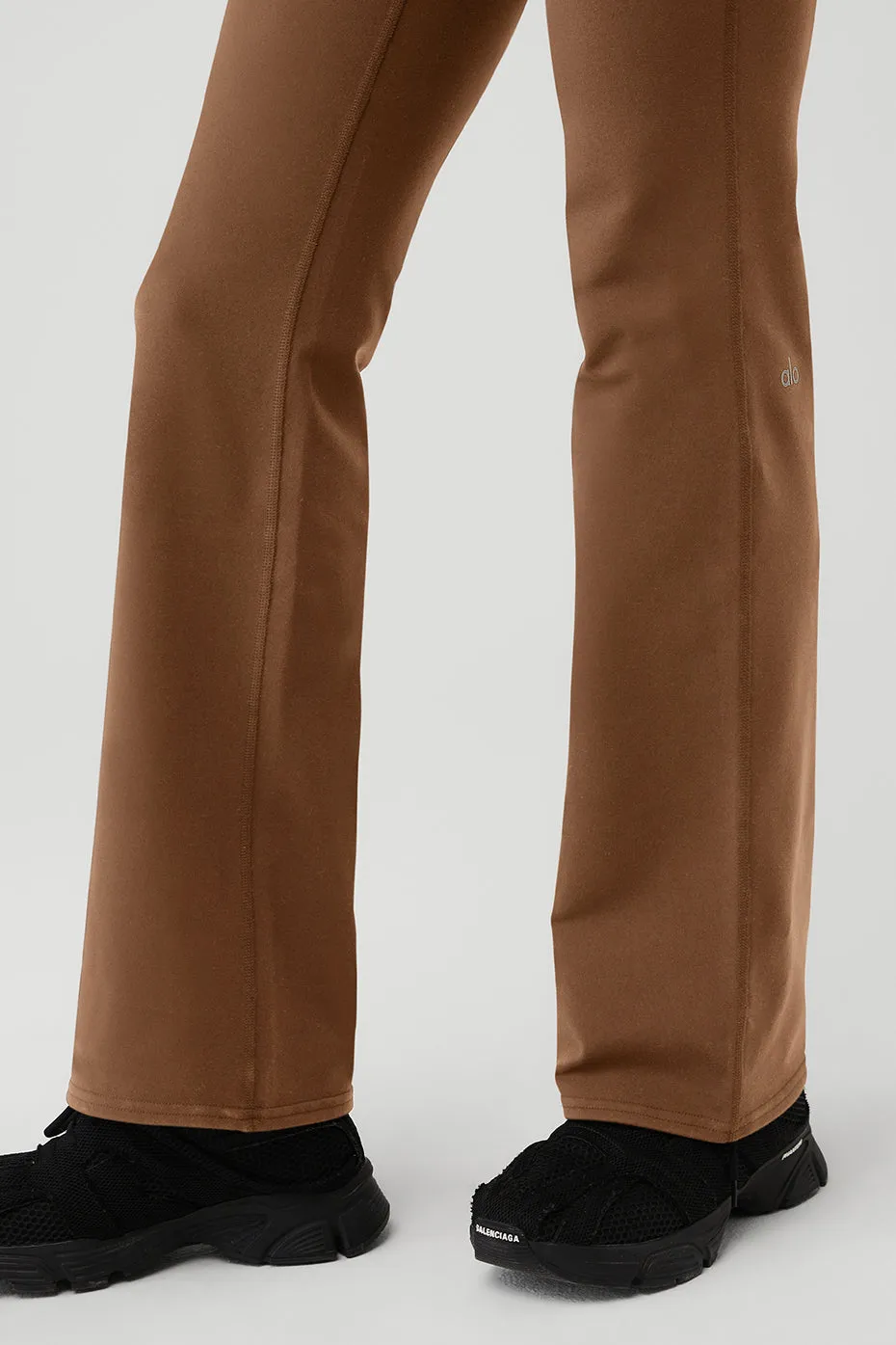 Airbrush Low-Rise Bootcut Legging - Cinnamon Brown