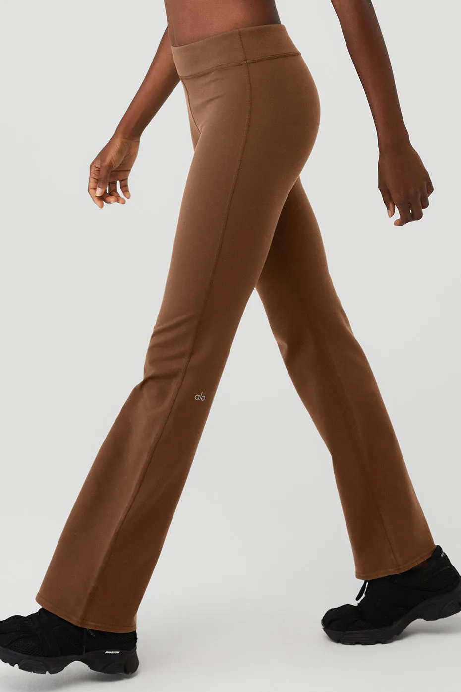 Airbrush Low-Rise Bootcut Legging - Cinnamon Brown