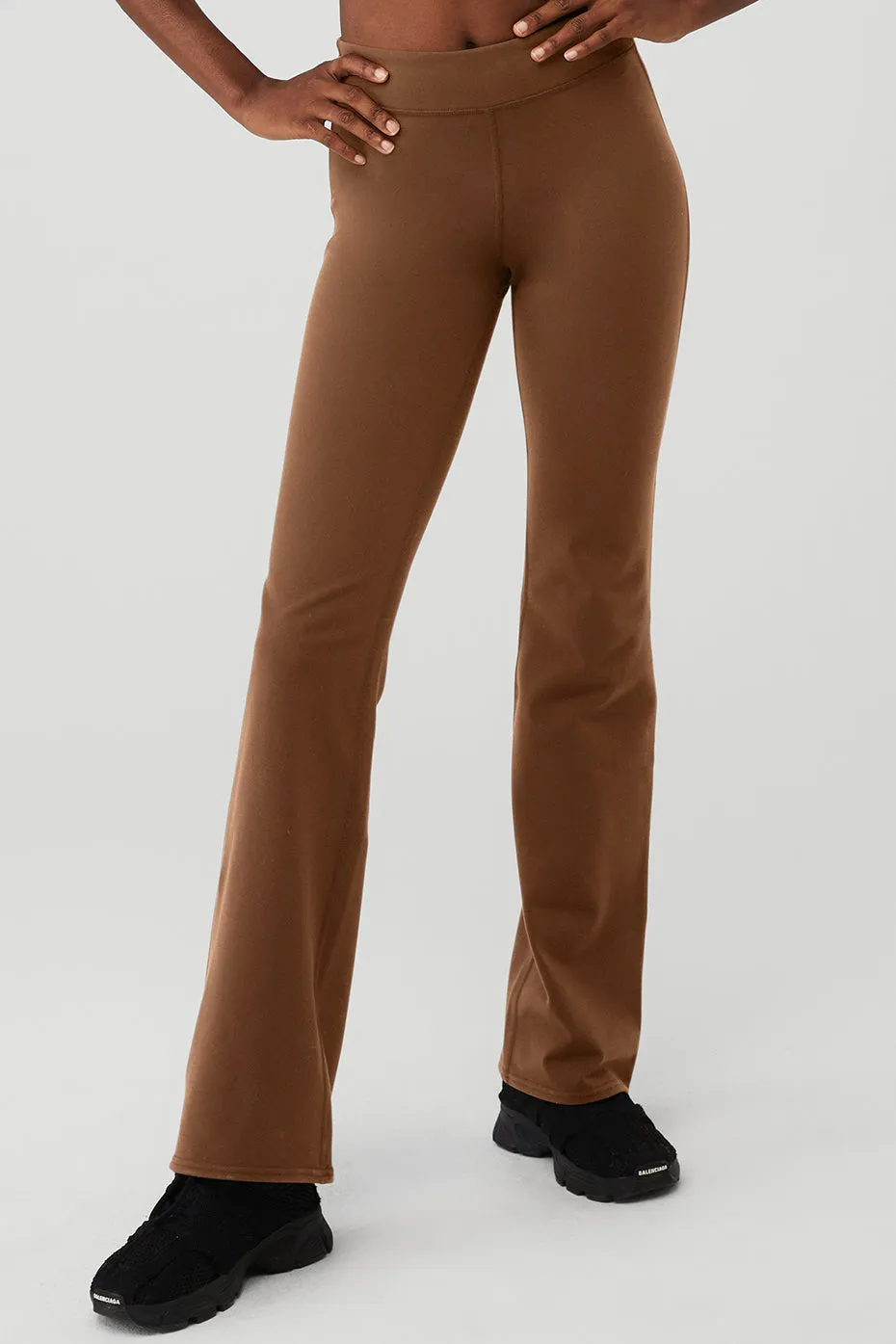 Airbrush Low-Rise Bootcut Legging - Cinnamon Brown