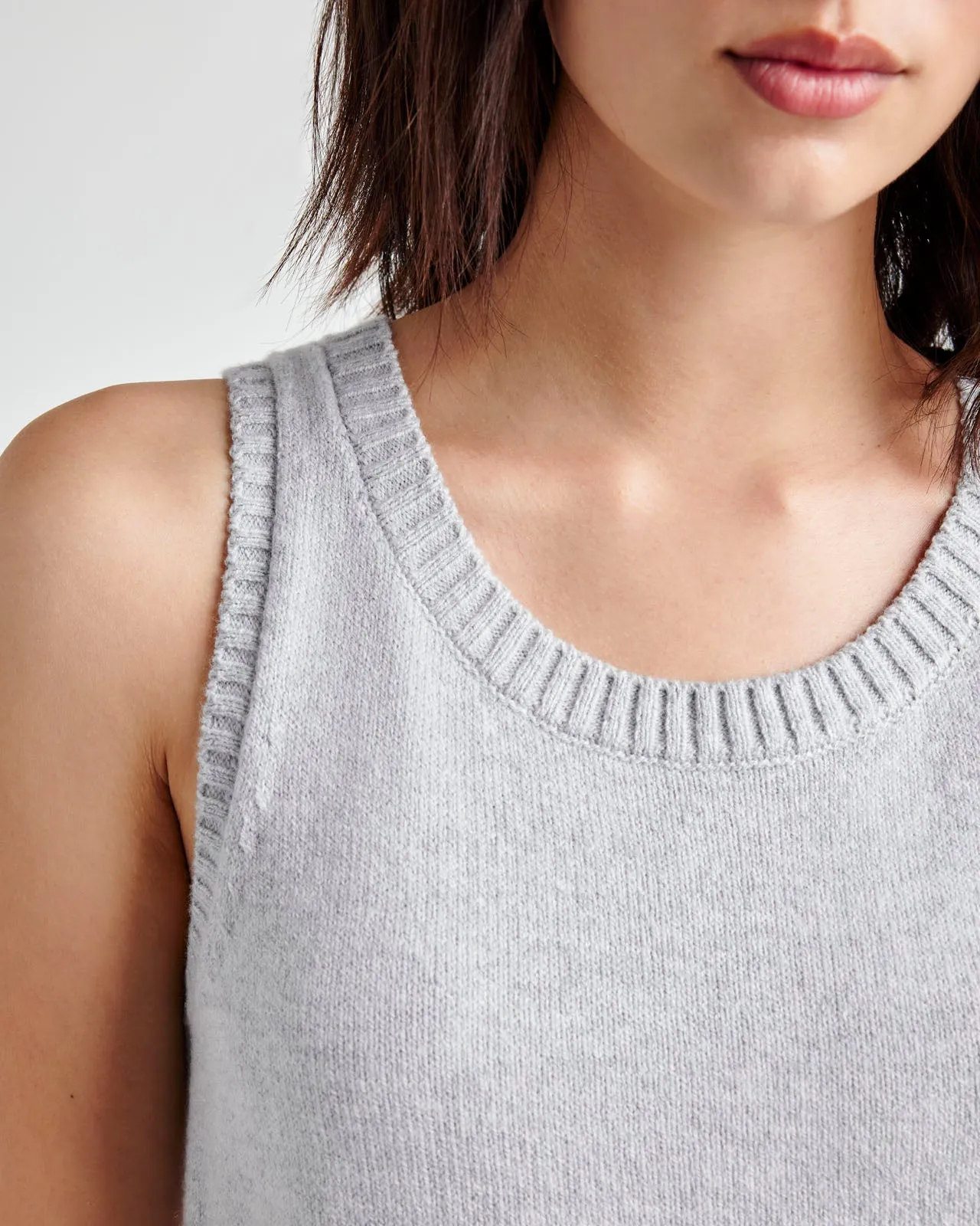 Amber Cropped Sweater Tank