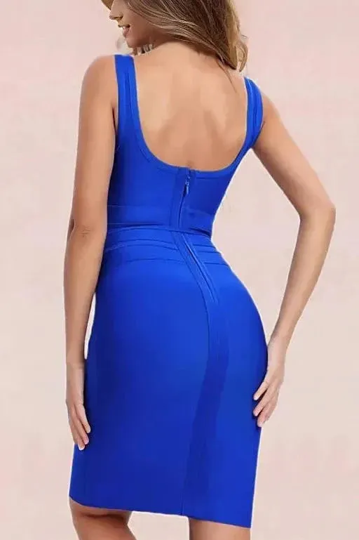 Amy Bandage Dress - Royal Blue