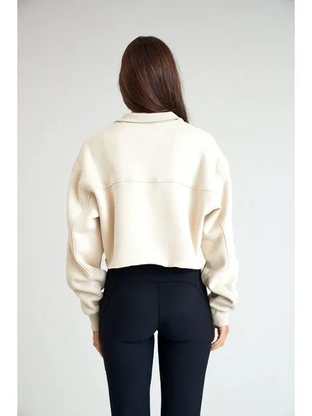 Arlo Crop  Zip Sweater