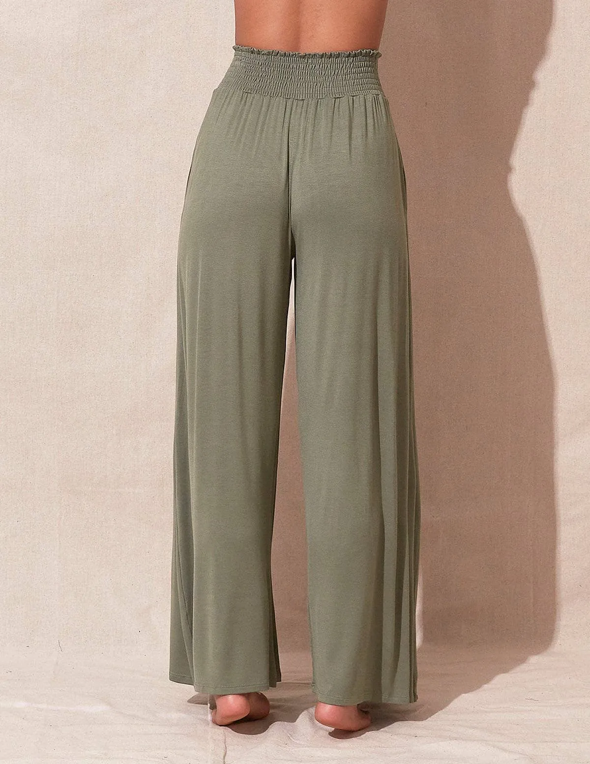 Bamboo Palazzo Pants - As-Is-Clearance - Shorter Hem