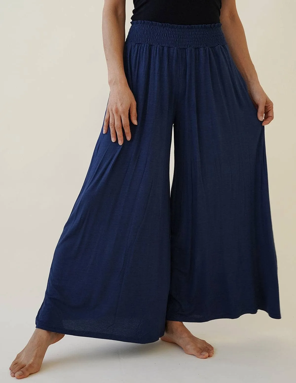 Bamboo Palazzo Pants - As-Is-Clearance - Shorter Hem