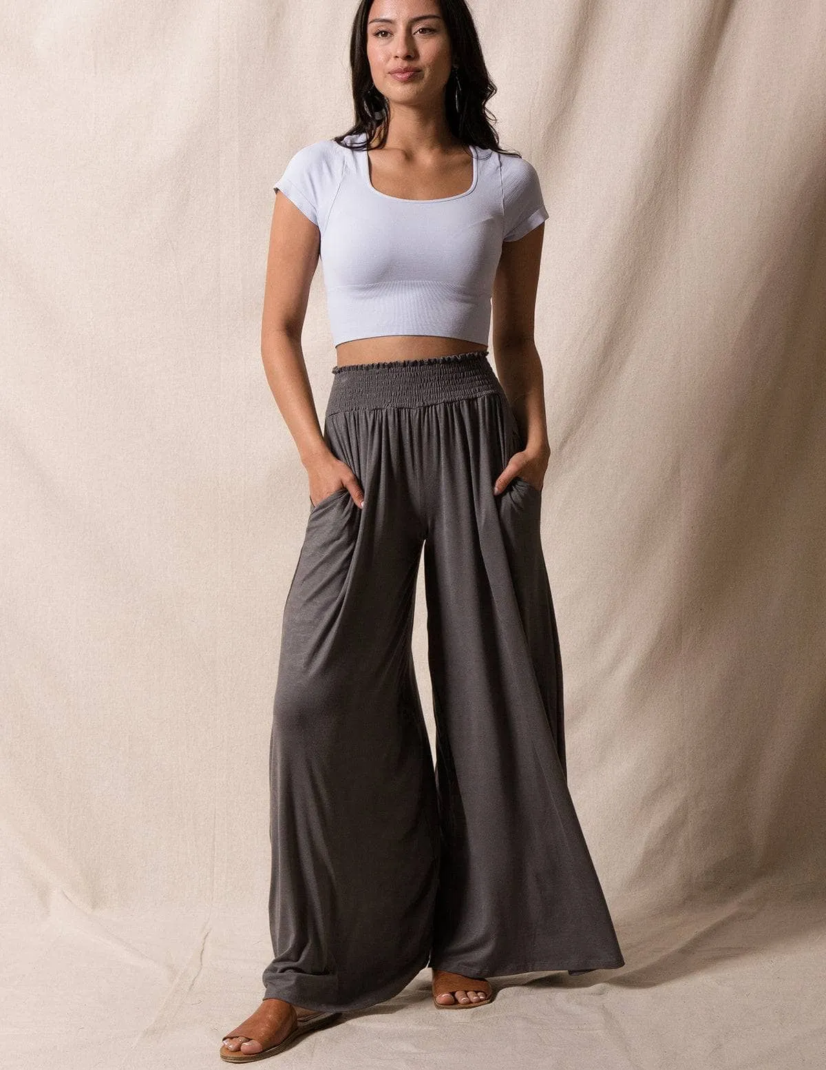 Bamboo Palazzo Pants - As-Is-Clearance