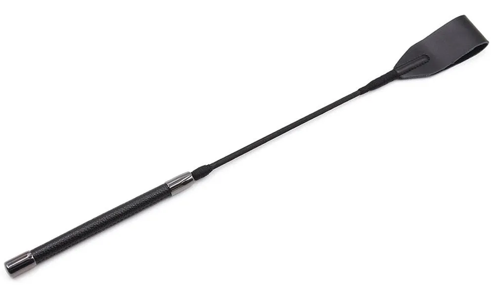 Black Leather Riding Crop