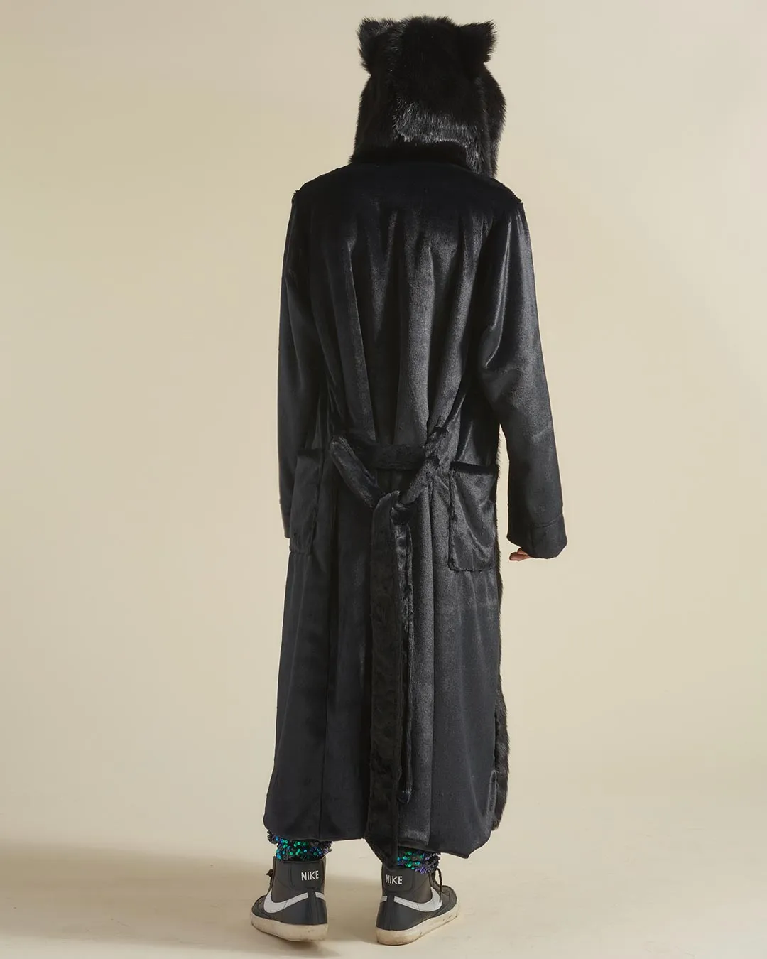 Black Panther Classic Faux Fur Style Robe | Men's