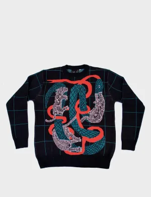 Black Sweater - Tiger & Snake