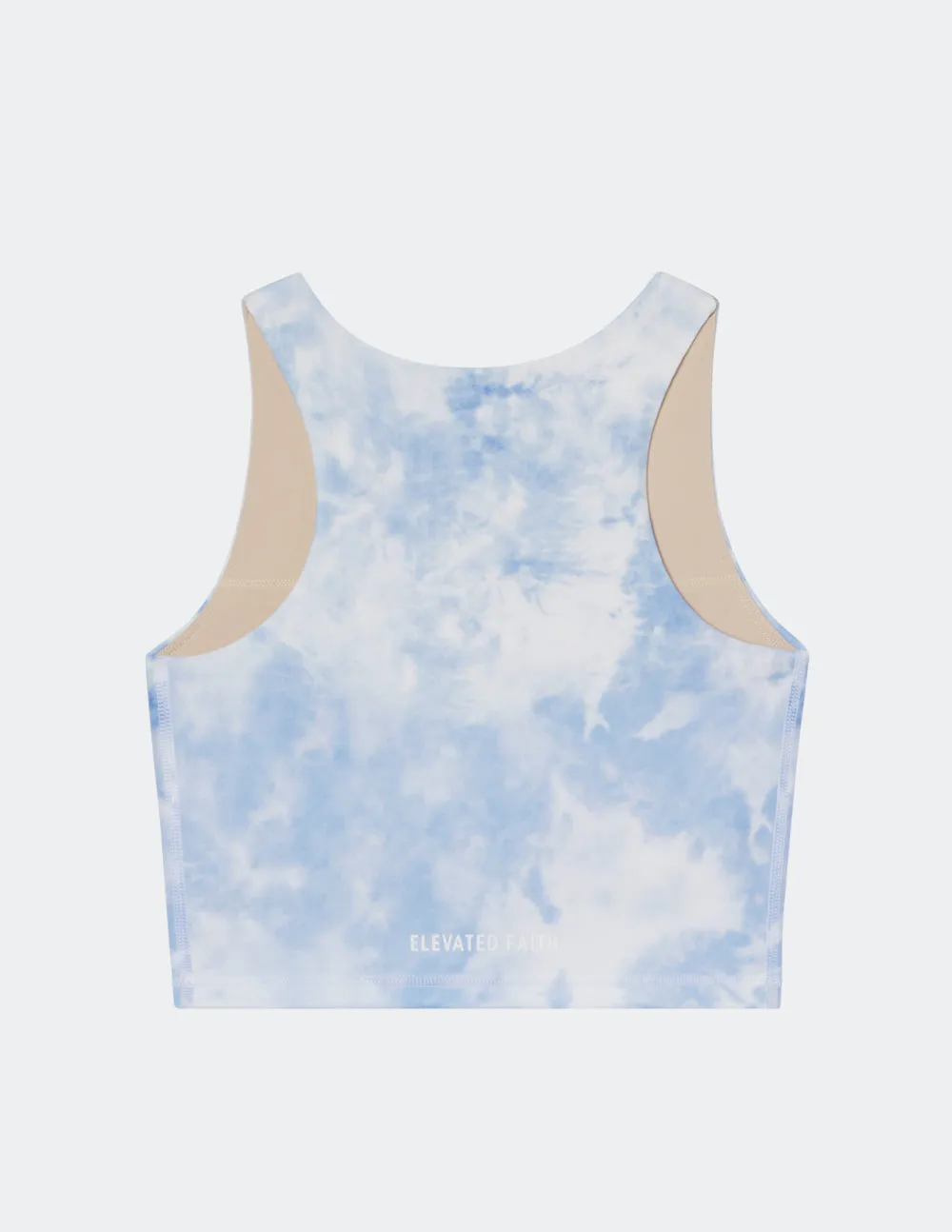 Blue Tie-Dye Bra Tank