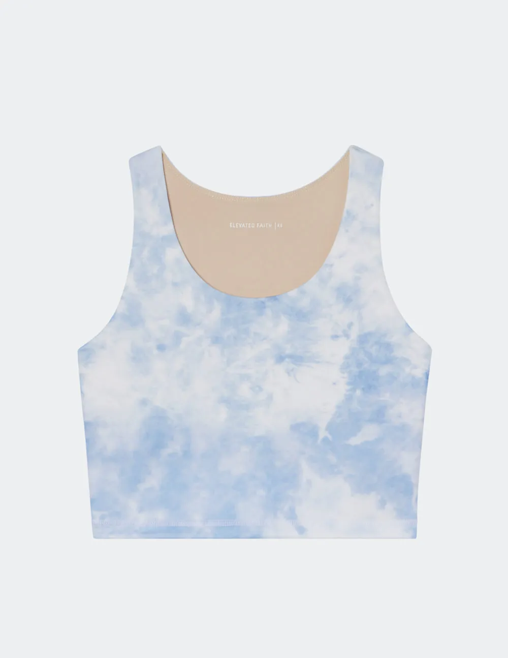 Blue Tie-Dye Bra Tank