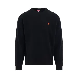 Boke Flower Crest Jumper in Black