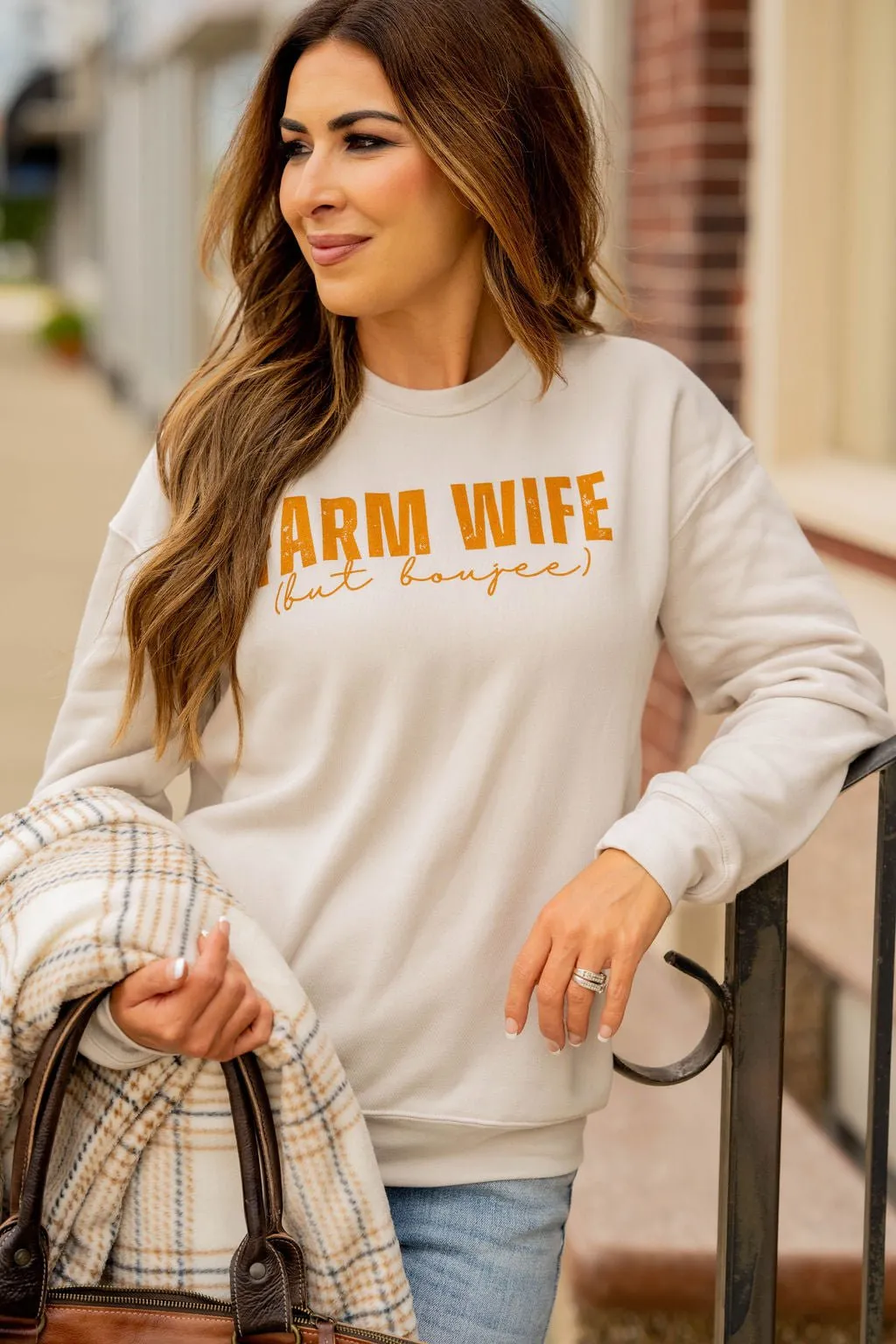 Boujee Farm Wife Graphic Crewneck