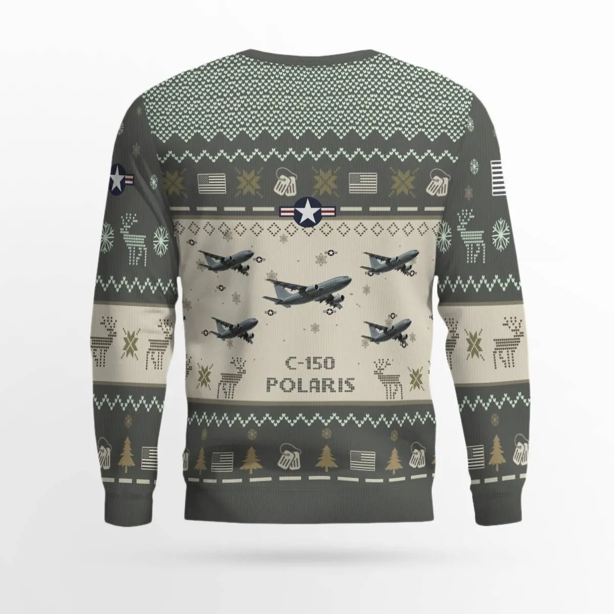 C-150 Polaris C150 Aircraft Ugly Sweater, Ugly Sweater Christmas Shirt for Men Dad Veteran