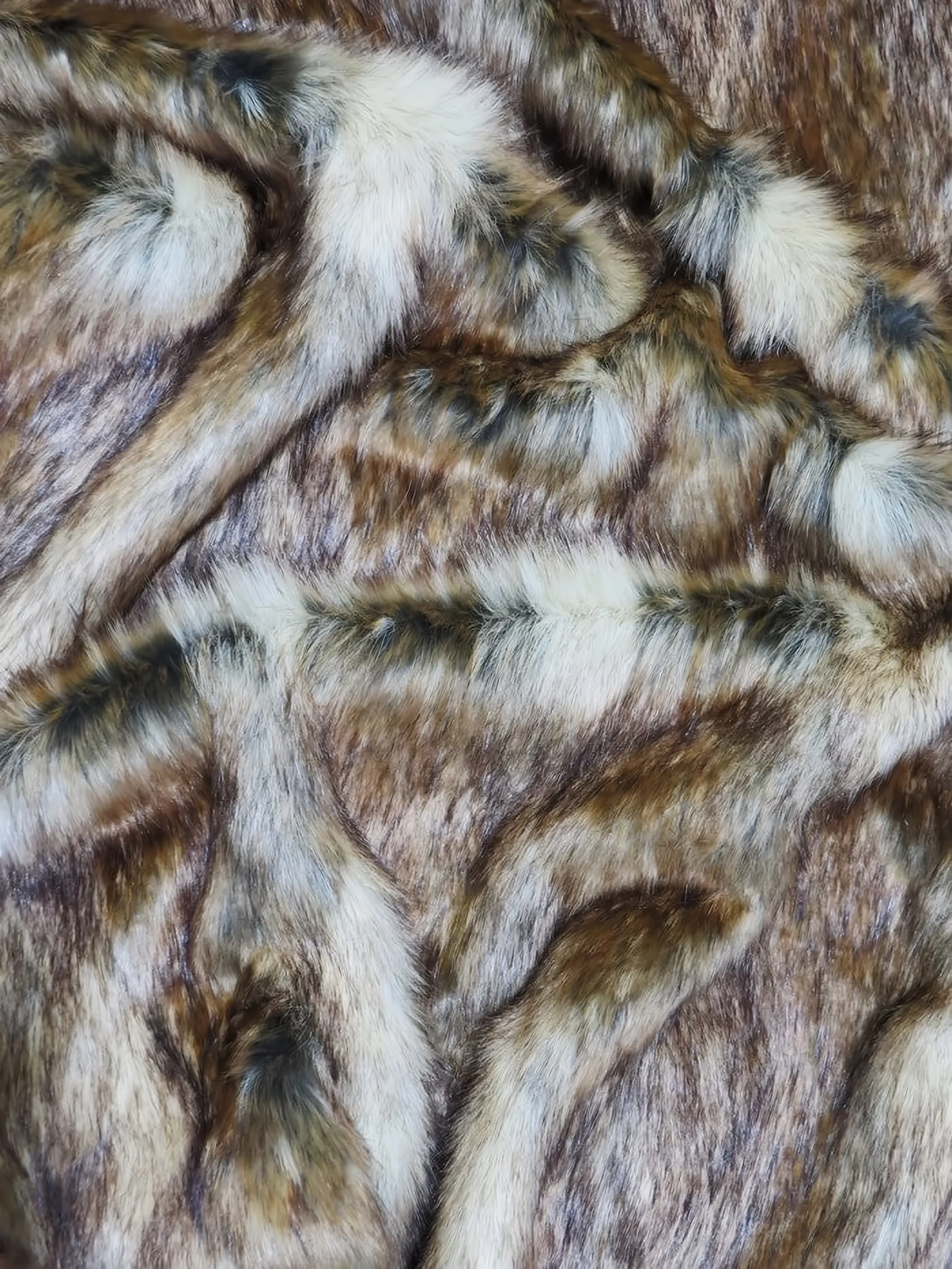 Canadian Fox Animal Long Pile Coat Costumes Faux Fur Fabric / Sold By The Yard