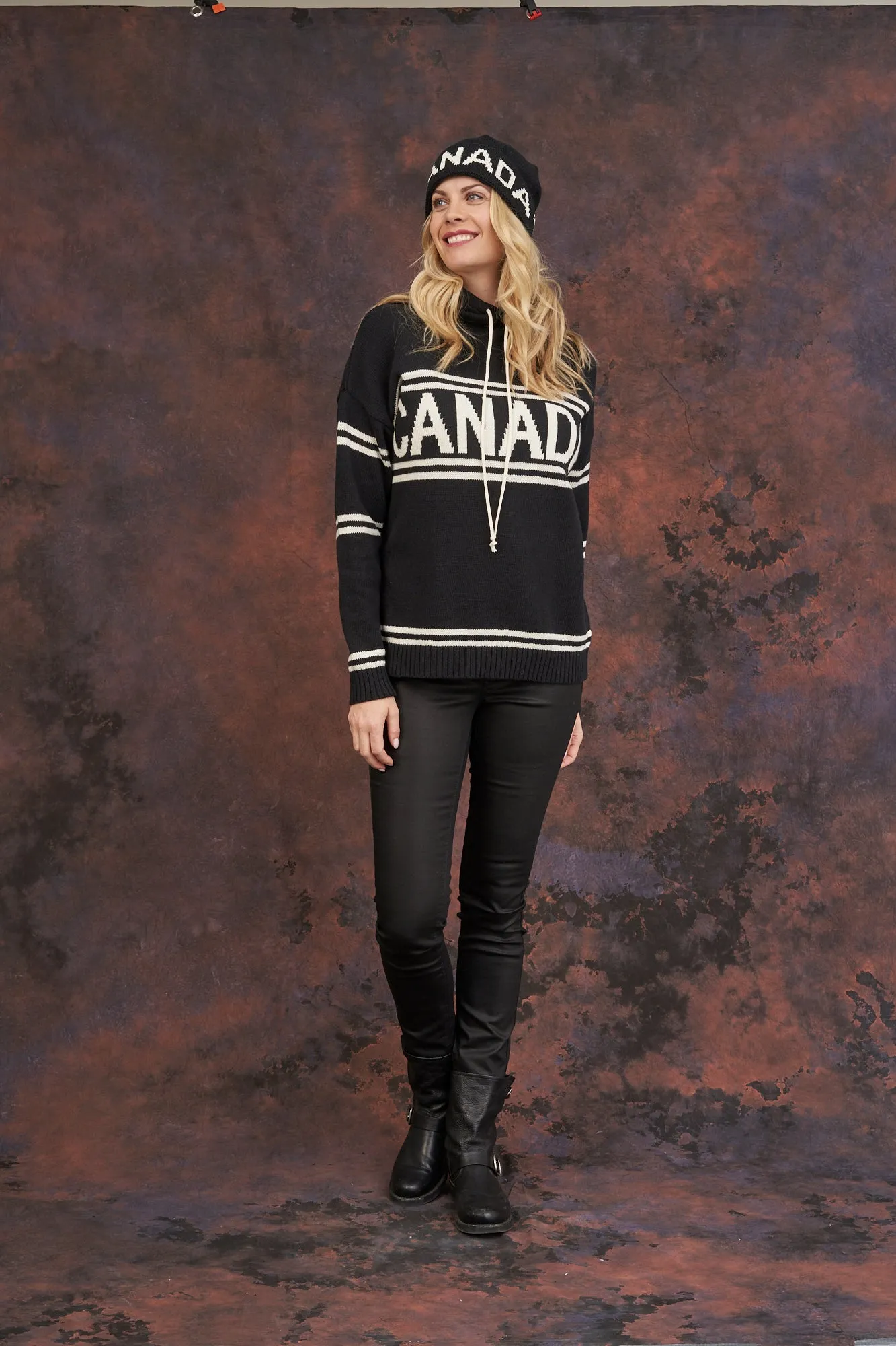 Canadiana Eco Cotton High neck/Funnel Pullover Sweater