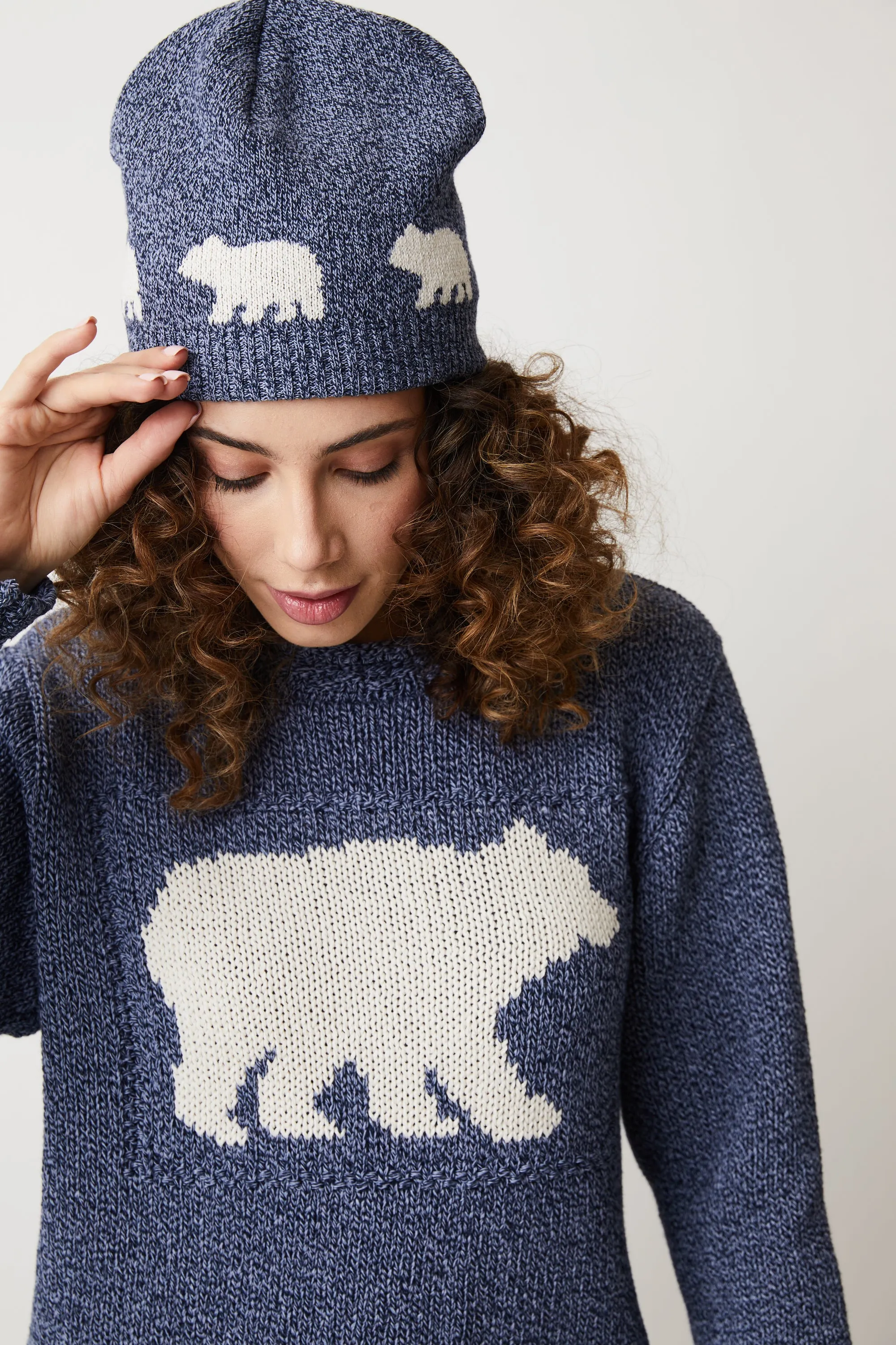 Canadiana Eco cotton "Laurentian Bear" Pullover Sweater