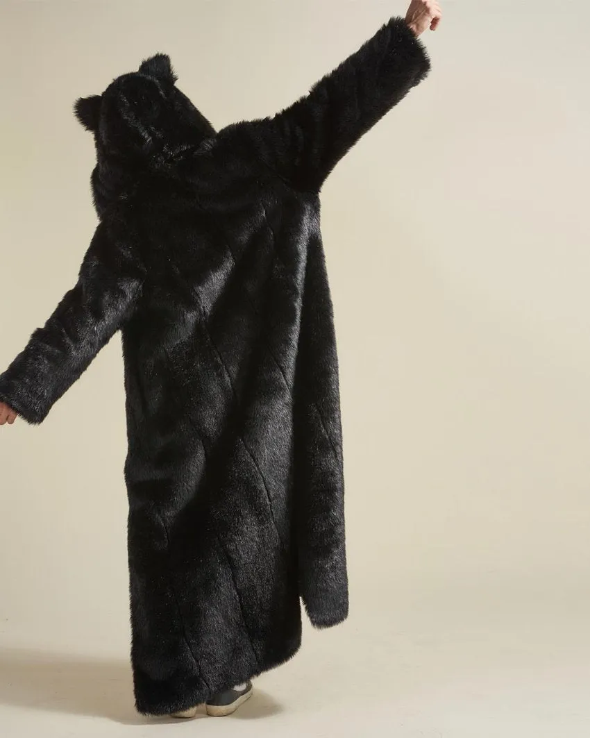 Classic Men's Long Faux Fur Coat | Black Panther