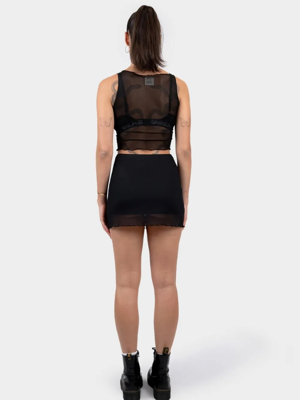 ClubSteeze Mesh Top - Black