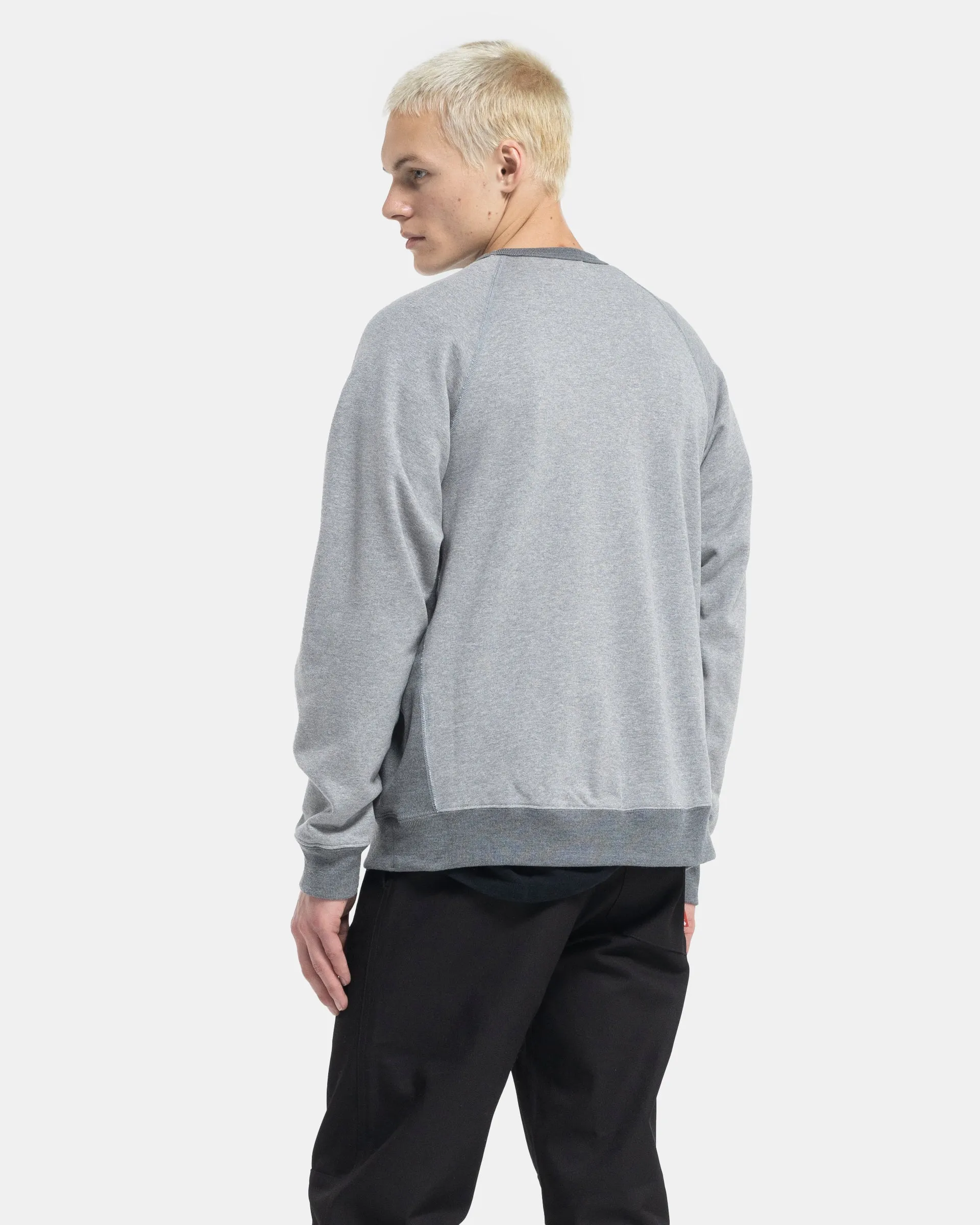 Crewneck Sweater in Heather Grey