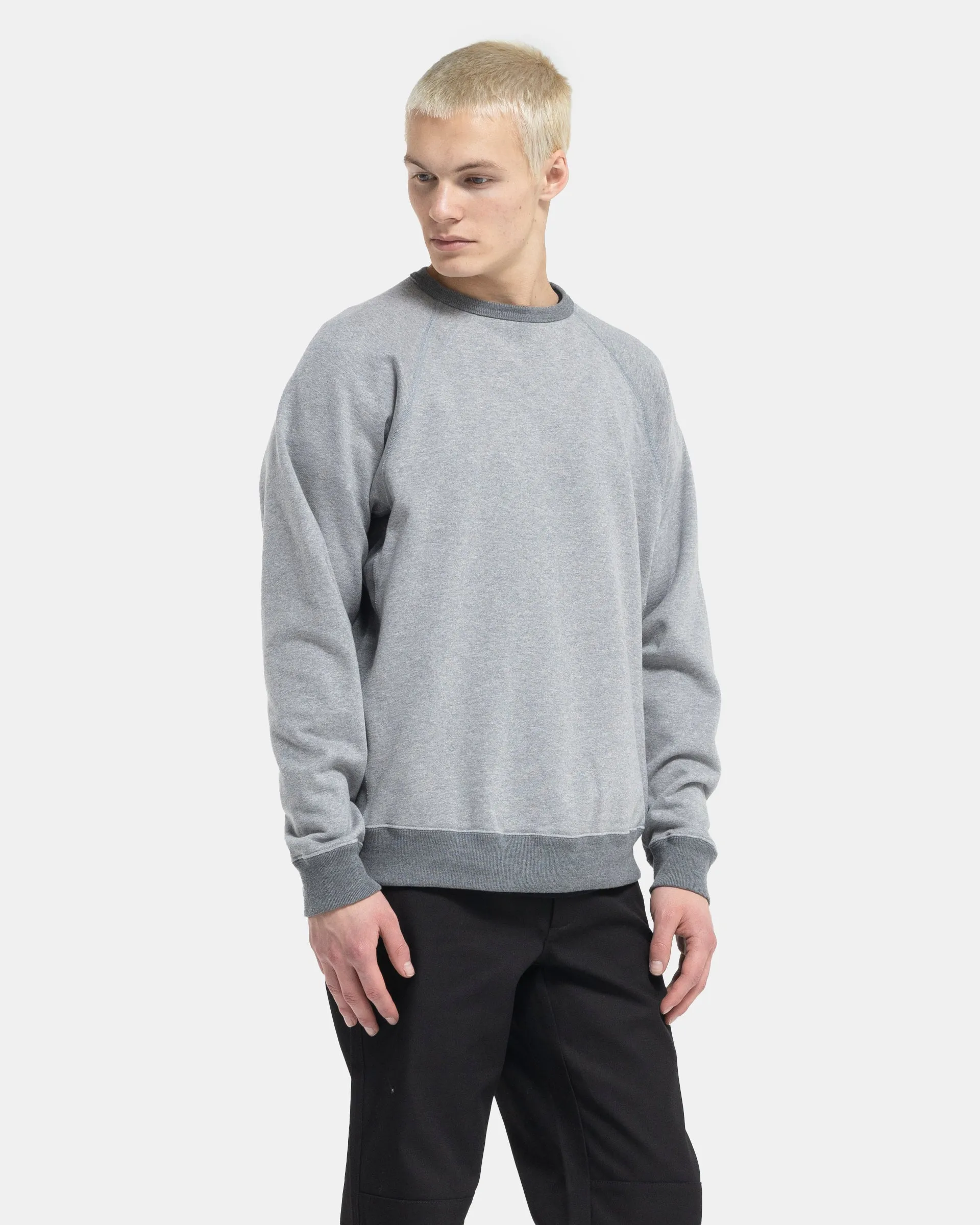 Crewneck Sweater in Heather Grey