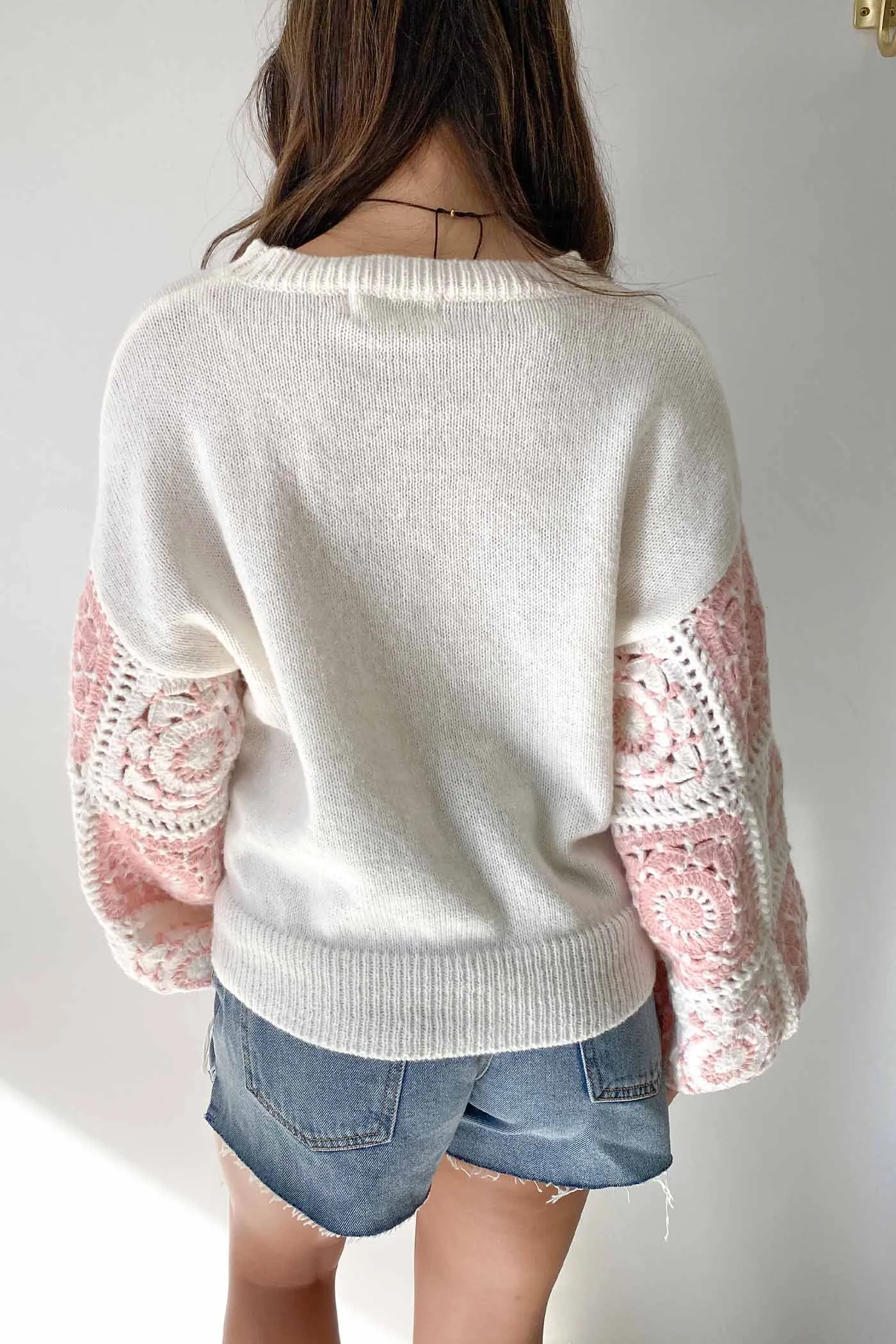 Crochet Sleeve Sweater