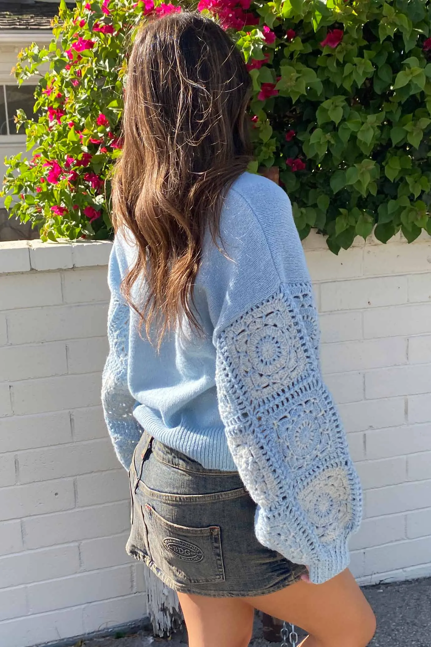 Crochet Sleeve Sweater