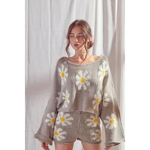 Daisy Oversized Crop Sweater