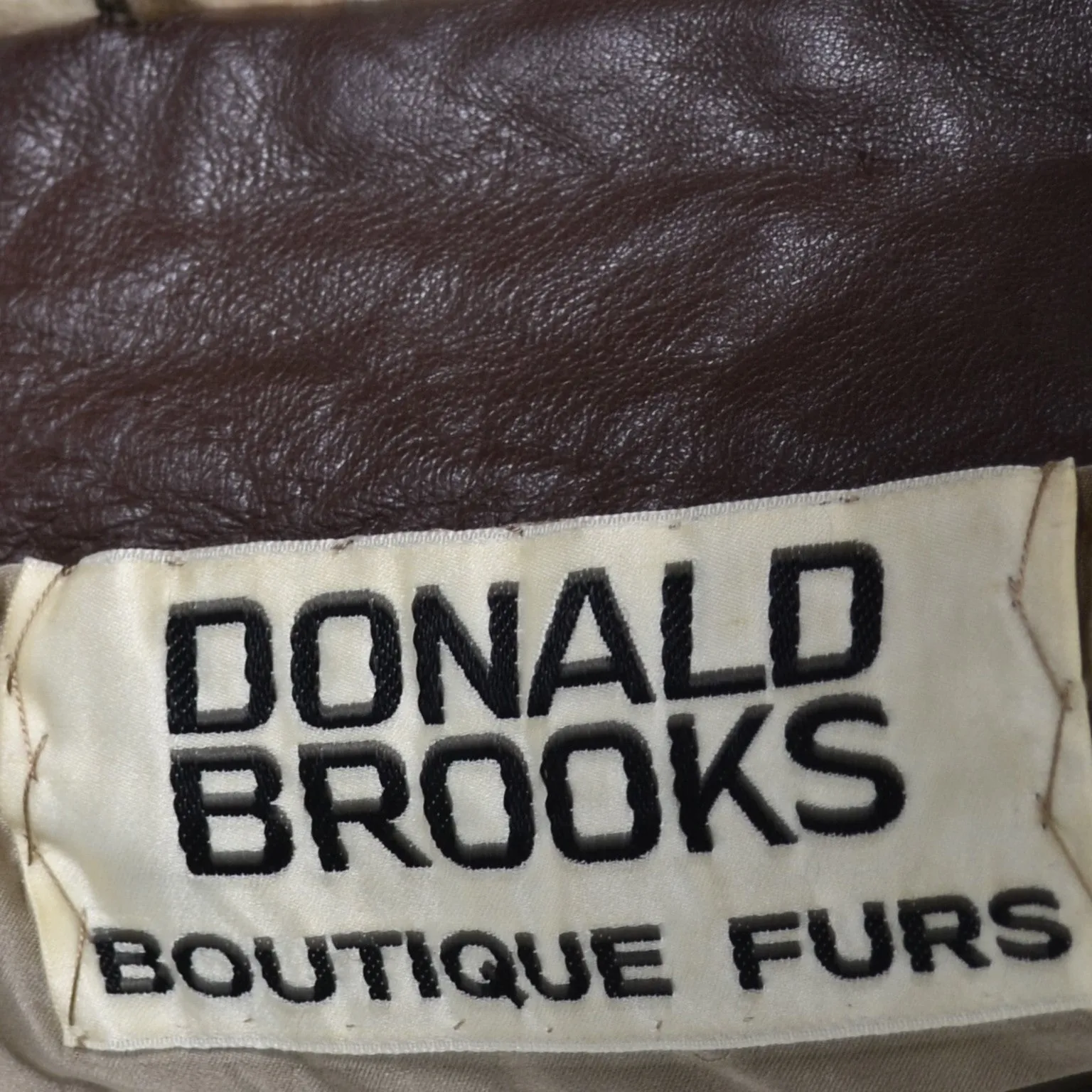 Donald Brooks 1960s Boutique Chevron Mink Fur and Leather Vintage Coat