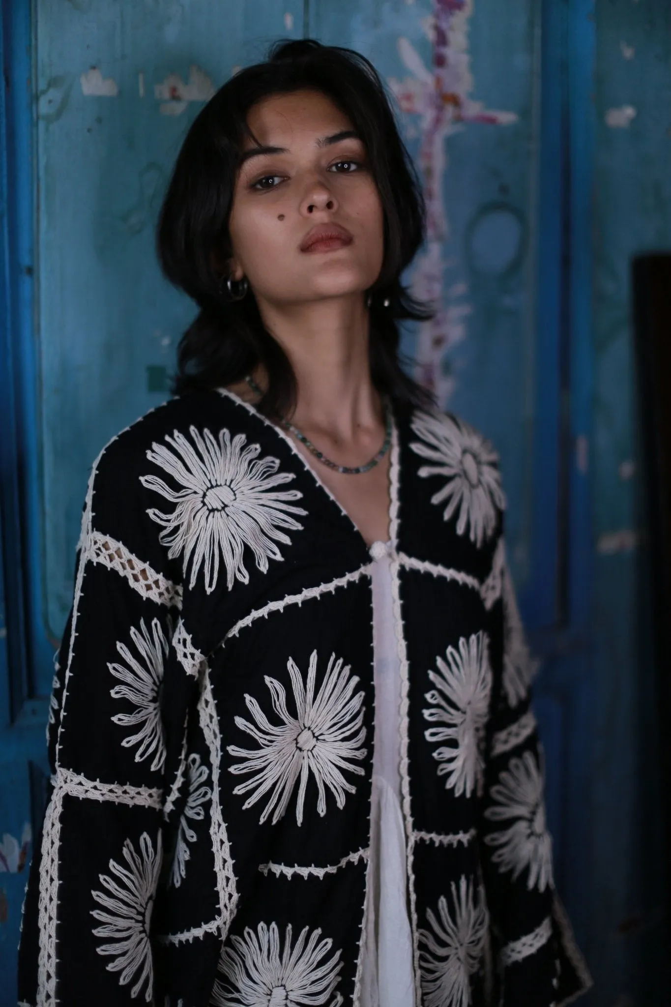 Embroidered Kimono Jacket Maigret