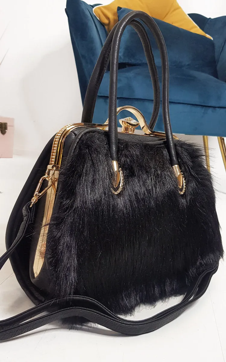 Faux Fur Handbag