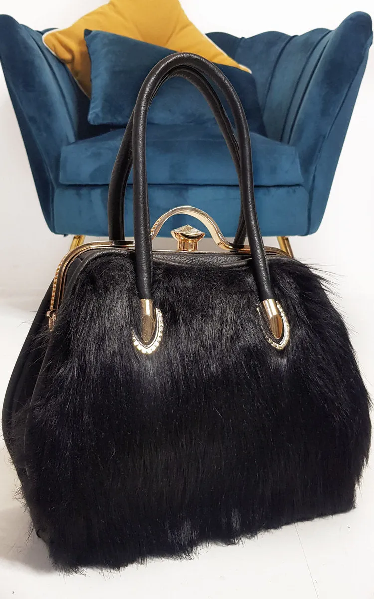 Faux Fur Handbag