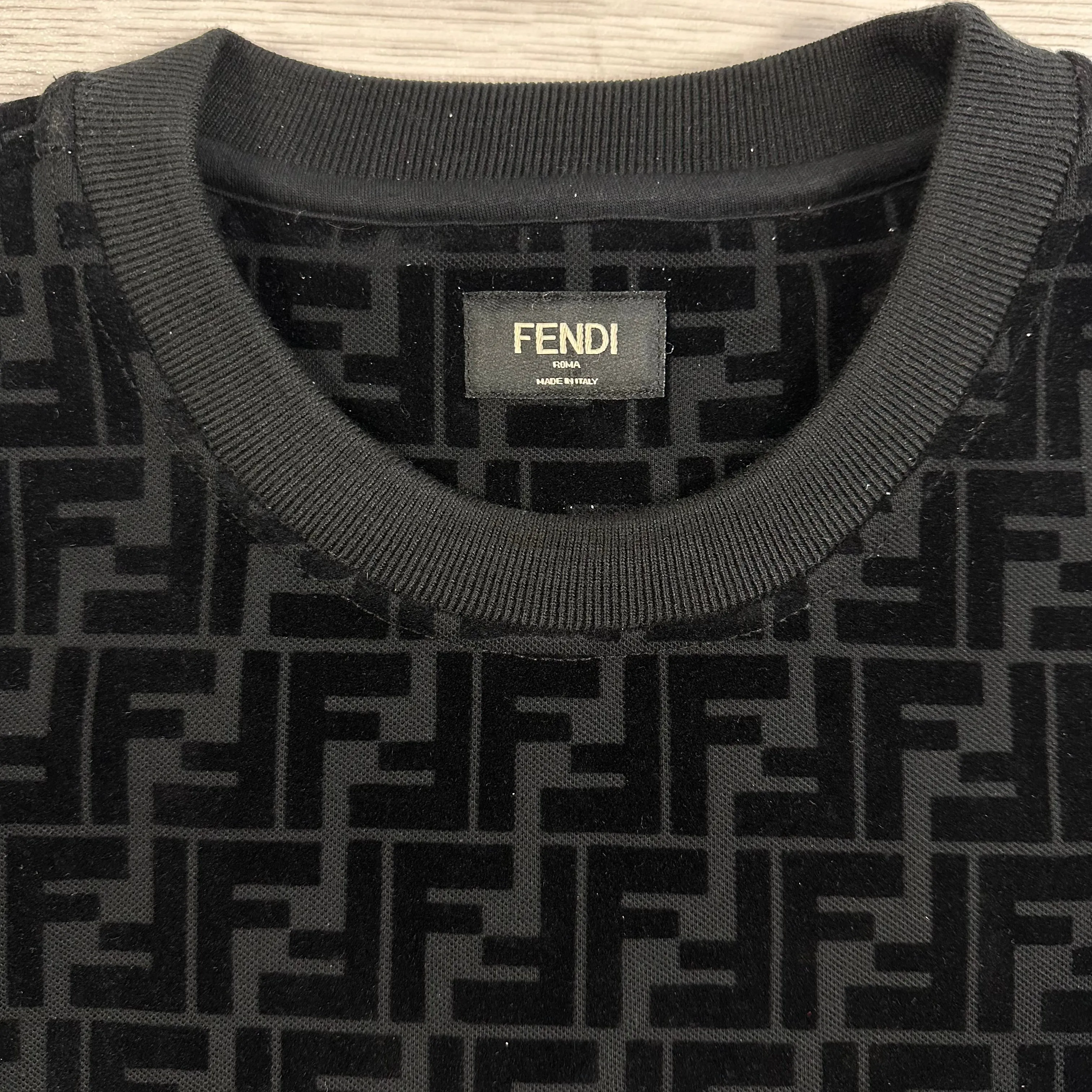 FF Monogram Jumper Black