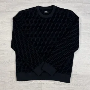 FF Monogram Jumper Black