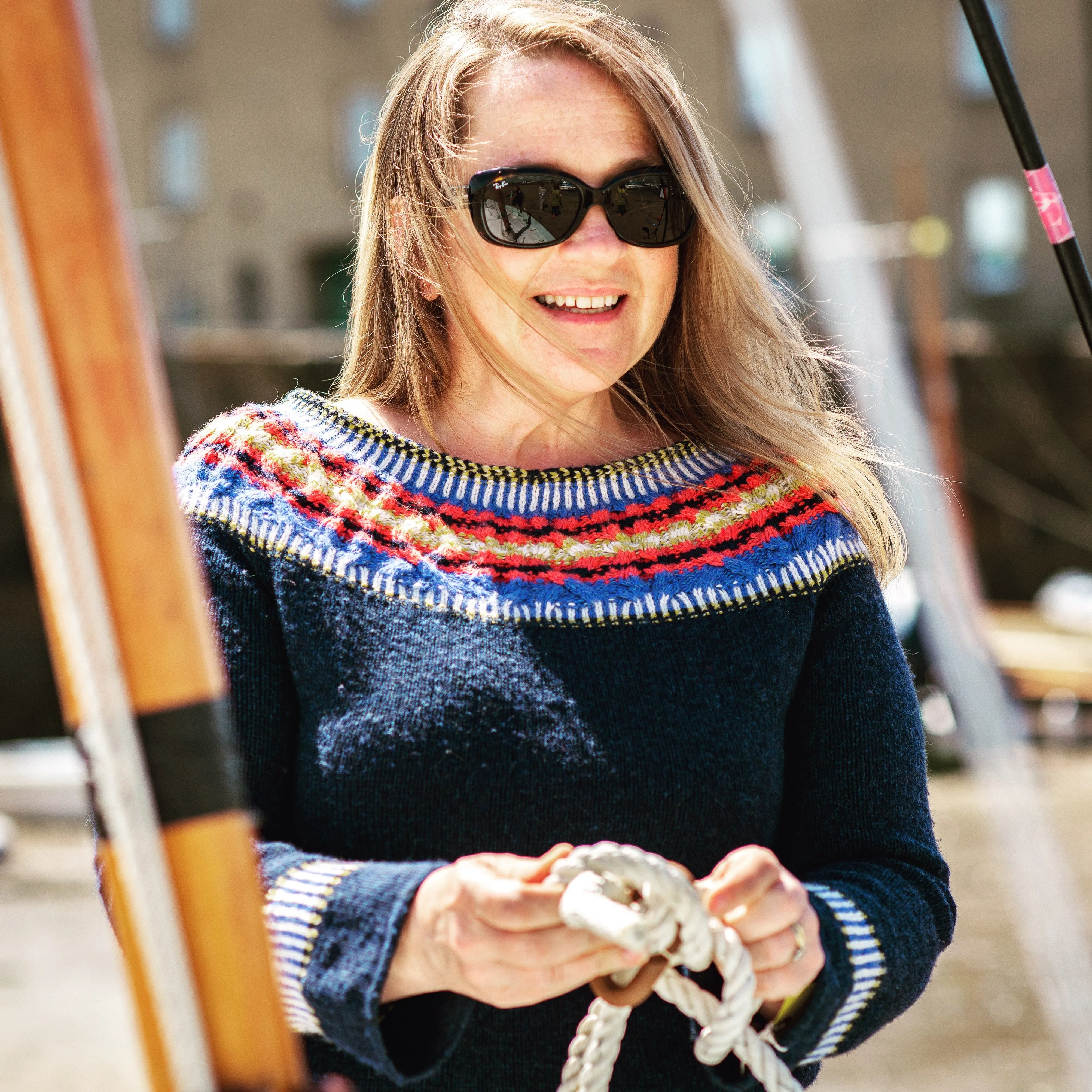 Geo Yoked Fair Isle Sweater : Pattern