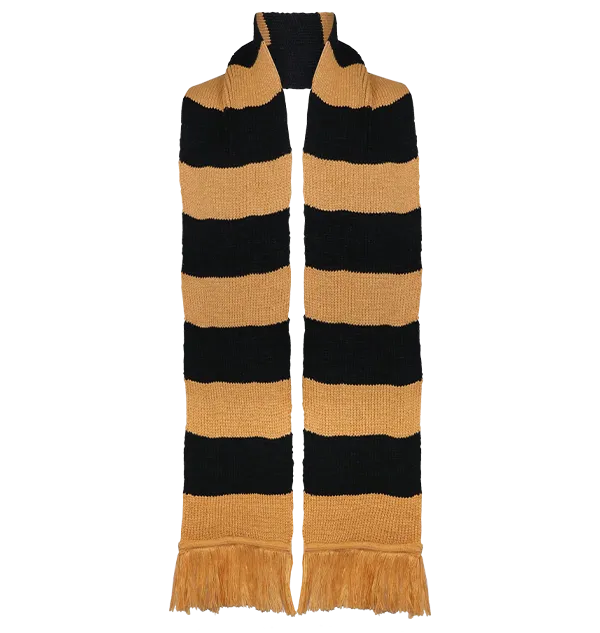 Hufflepuff Wide Stripe Scarf from Lochaven