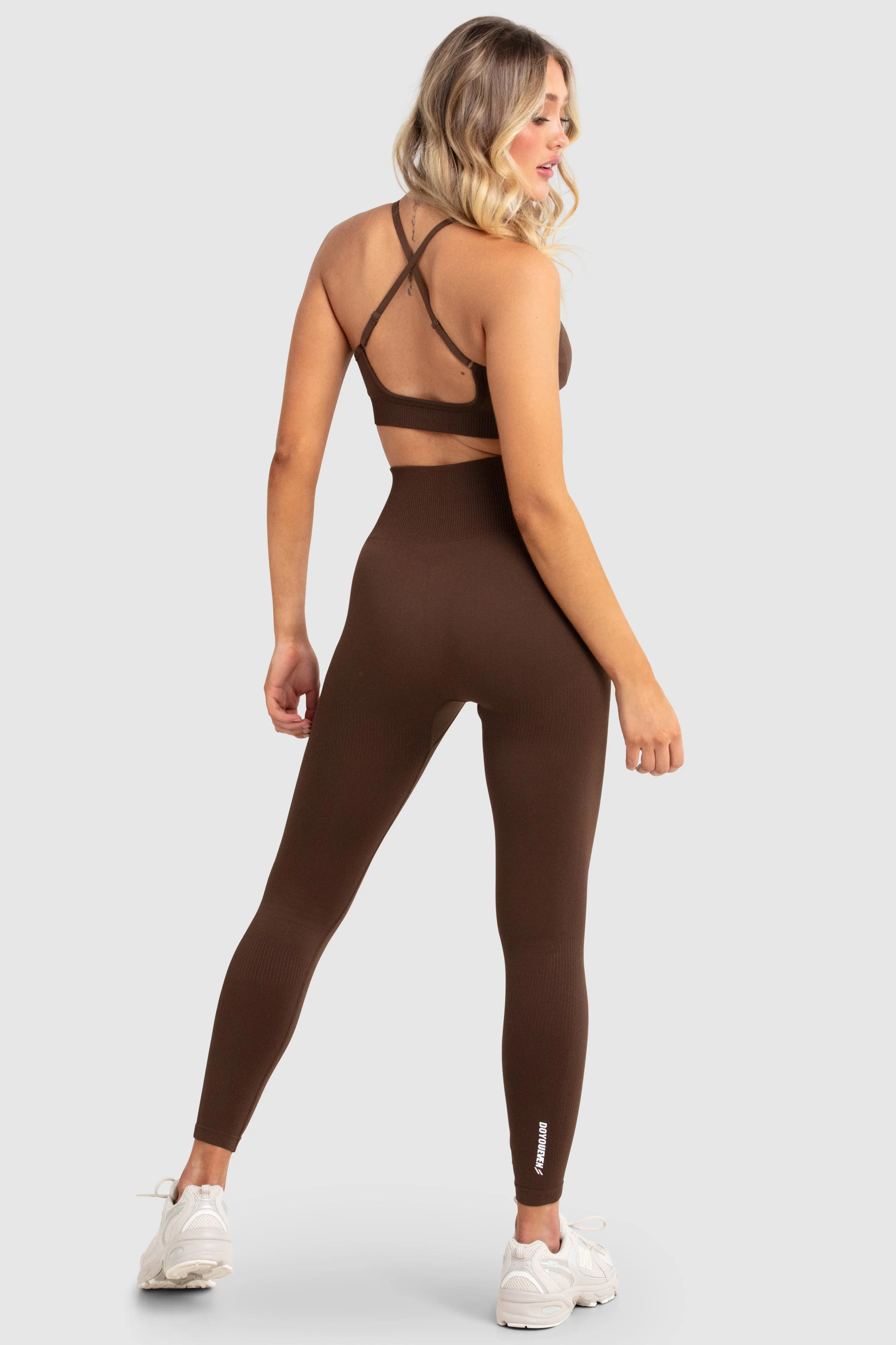 Impact Seamless Crop - Espresso