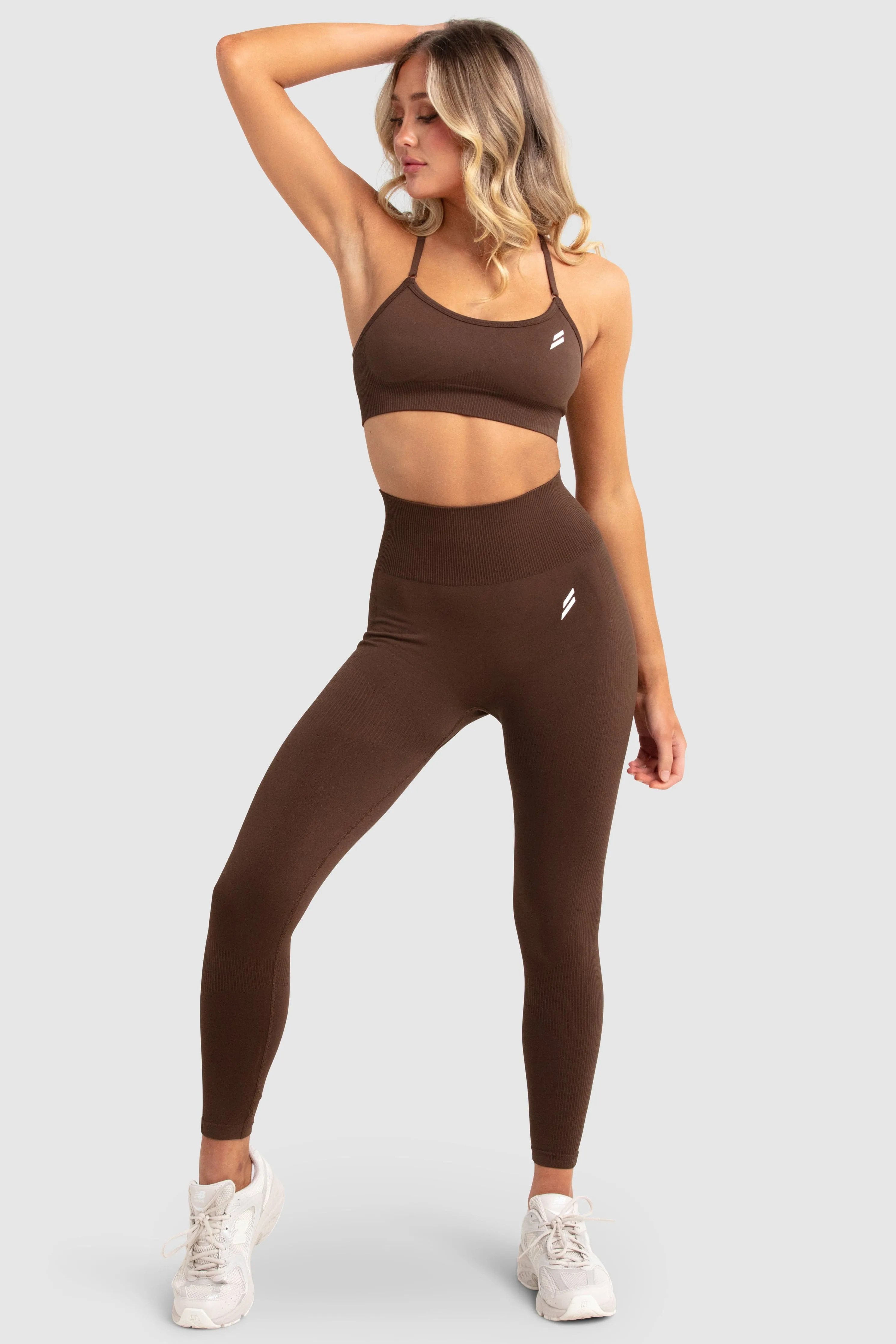 Impact Seamless Crop - Espresso