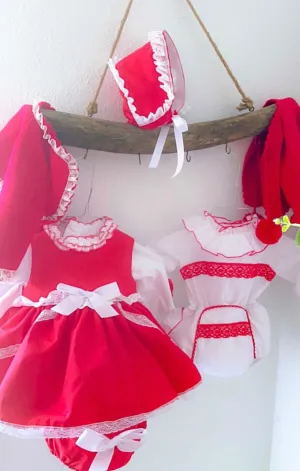 Isabella Red Dress Set