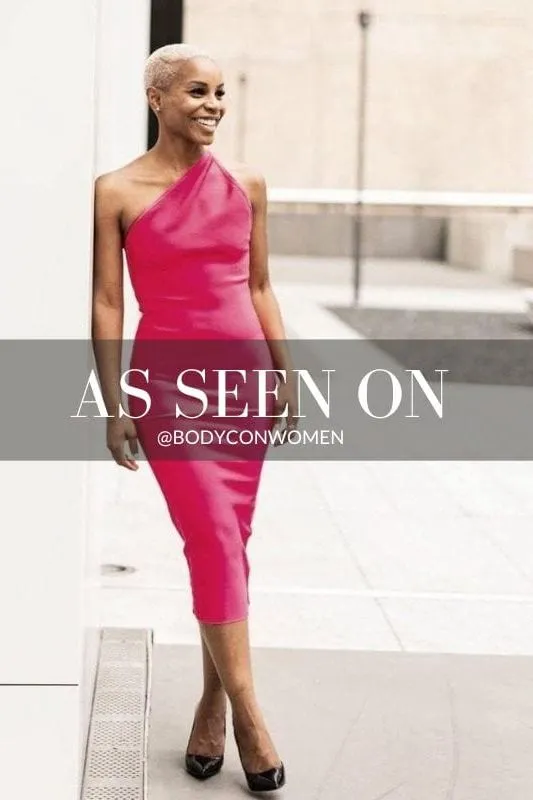 Joi Bodycon Midi Dress - Hot Pink