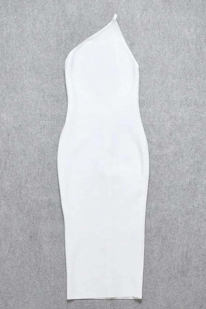 Joi Bodycon Midi Dress - Pearl White