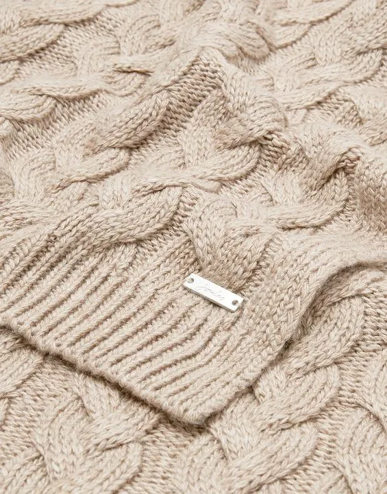 Joules Elena Cable Knit Scarf