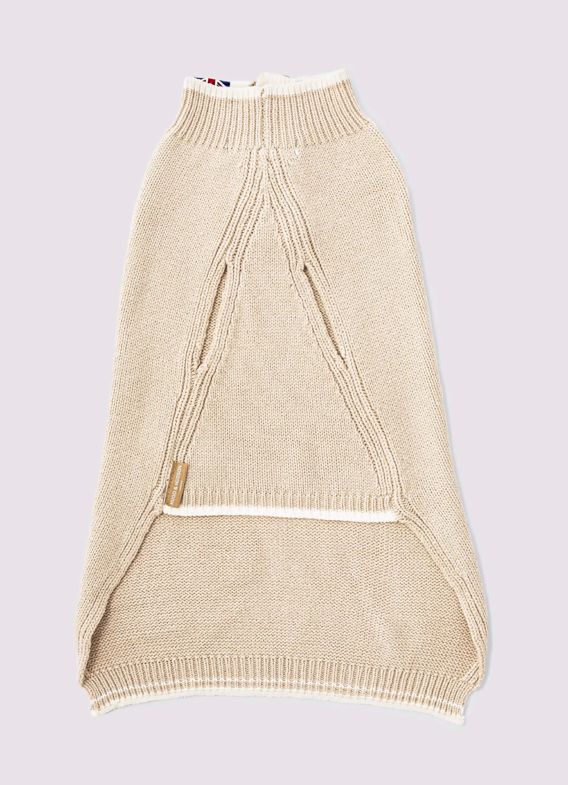 Knitted Dog Jumper - Beige