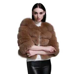 Ladies' Winter jacket Women Real Fox Fur Women Jacket Womens Coats of Fur Coat Women Outwear Fur Story FS151259