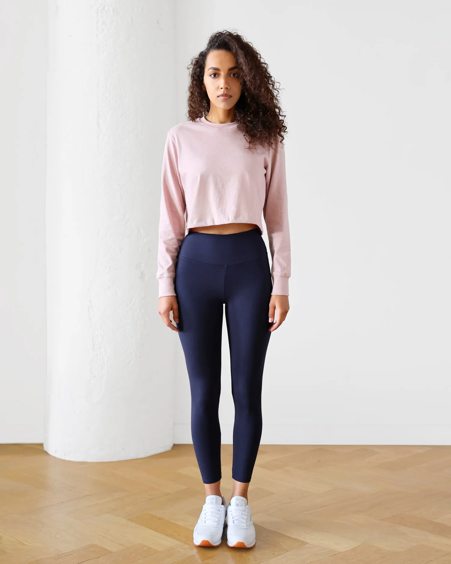 Monday Long Sleeve Crop Top Dusk