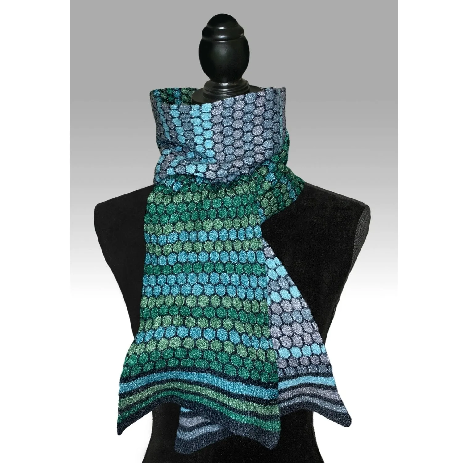 NEW! Winter's Ball Scarf -The Bolero by K.Gereau Textiles