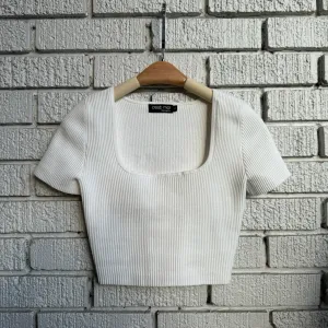 OTTOMAN Rib Square Neck Tee