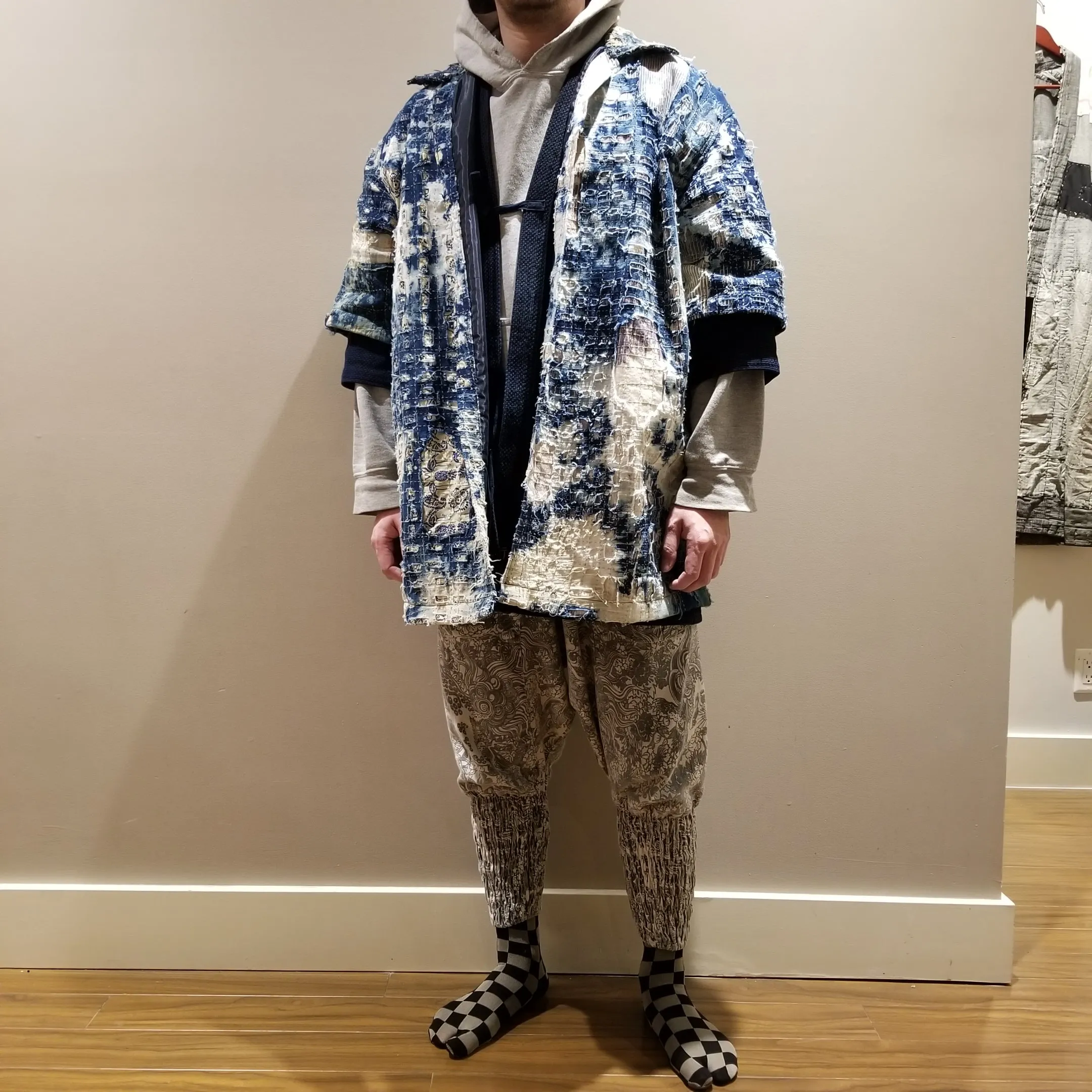 Patchwork Indigo Sashiko Boro Jacket